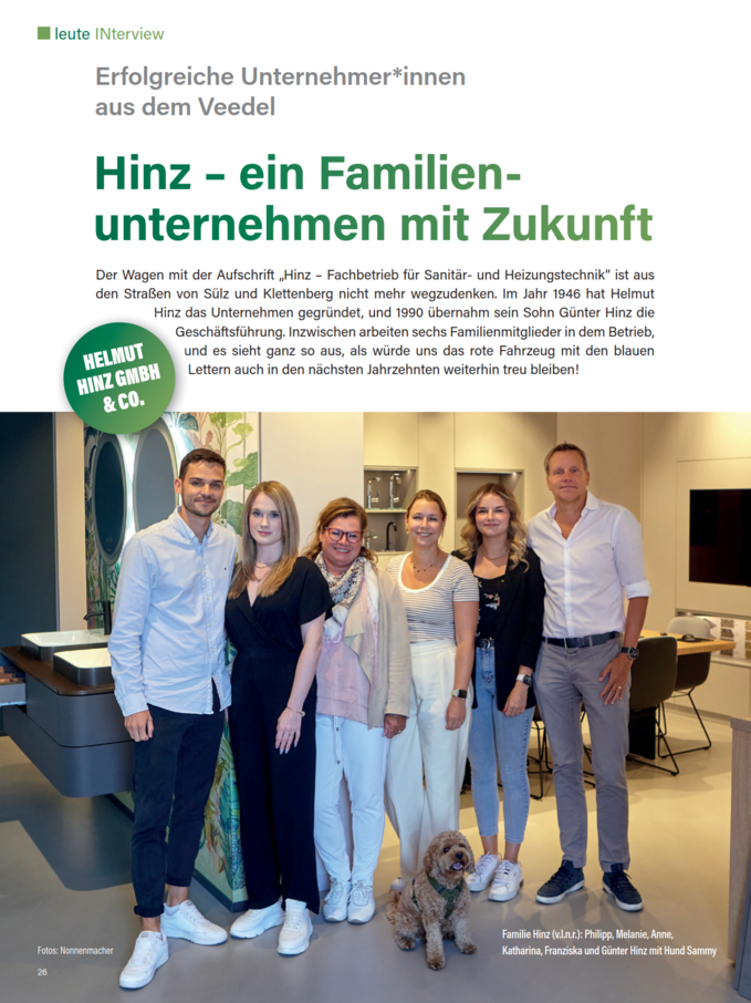 Hinz – ein Familienunternehmen mit Zukunft